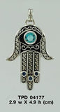 Hamsa Silver Pendant TPD4177