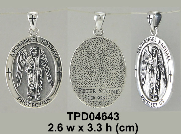Archangel Raphael  Medallion Pendant TPD4643