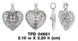 Celtic Cross Heart Pendant TPD4661