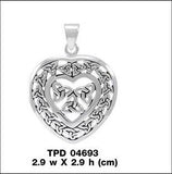 Celtic Heart Trinity Knot Pendant TPD4693 - Jewelry
