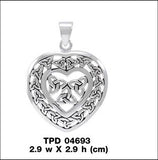 Celtic Heart Trinity Knot Pendant TPD4693