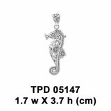 A touch of whimsical sea vibe ~ Sterling Silver Seahorse Filigree Pendant Jewelry TPD5147 - Jewelry