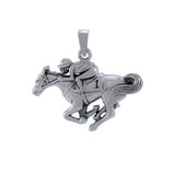 Horse racing Silver Pendant TPD5825