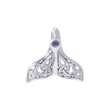 Celtic Knots Whale Tail Sterling Silver Pendant TPD071