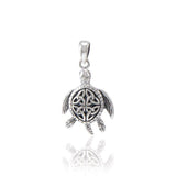 Celtic Sea Turtle Pendant TPD082 - Jewelry