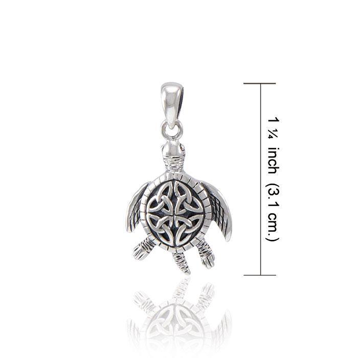 Celtic Sea Turtle Pendant TPD082 - Jewelry