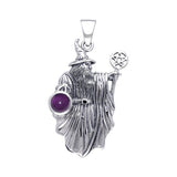 Wizard with The Star Silver Pendant TPD090 - Jewelry