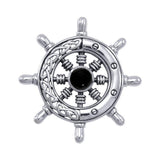 Celtic Knots Ship's Wheel Silver Pendant TPD1028 - Jewelry