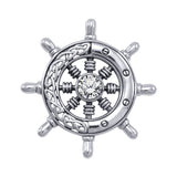 Celtic Knots Ship's Wheel Silver Pendant TPD1028