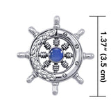 Celtic Knots Ship's Wheel Silver Pendant TPD1028 - Jewelry