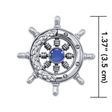 Celtic Knots Ship's Wheel Silver Pendant TPD1028