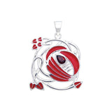 Art Nouveau Swirl Silver Pendant TPD1032 - Jewelry