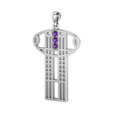 Art Deco Key Silver Pendant TPD1033 - Jewelry