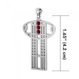 Art Deco Key Silver Pendant TPD1033 - Jewelry