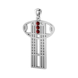 Art Deco Key Silver Pendant TPD1033