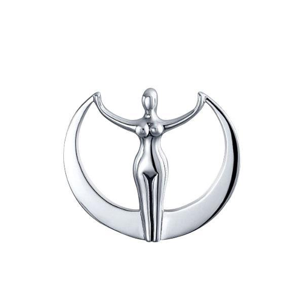 Astra Star Goddess Sterling Silver Pendant by Oberon Zell