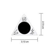 Invoking Triangle Sterling Silver Pendant with Enamel by Oberon Zell TPD1066 - Jewelry