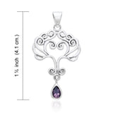 Heart Tree of life Silver Pendant TPD1091 - Jewelry