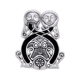 An upstanding impression to last ~ Viking Borre Courtship Sterling Silver Pendant TPD1138 - Jewelry