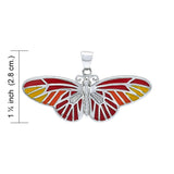 Butterfly Sterling Silver Pendant with Enamel TPD1150 - Jewelry