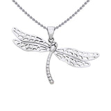 Colorful changes await ~ Dragonfly Sterling Silver Pendant Jewelry TPD1153 - Jewelry