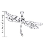 Colorful changes await ~ Dragonfly Sterling Silver Pendant Jewelry TPD1153 - Jewelry