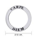 Carpe Diem Sterling Silver Ring Pendant TPD1160 - Jewelry