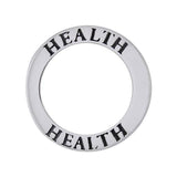 Health Sterling Silver Ring Pendant TPD1162