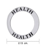 Health Sterling Silver Ring Pendant TPD1162 - Jewelry