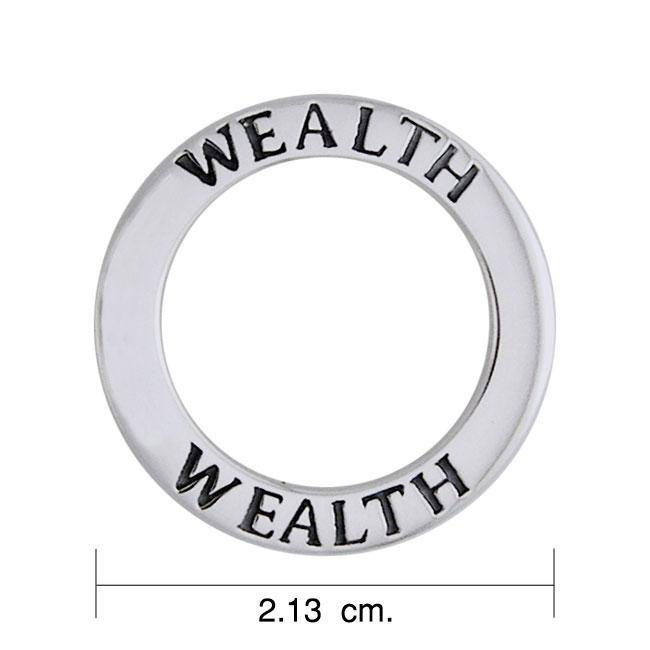 Wealth Sterling Silver Ring Pendant TPD1163 - Jewelry