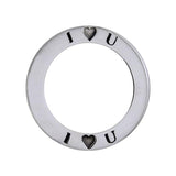 I Love You Sterling Silver Ring Pendant TPD1164 - Jewelry