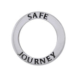 Safe Journey Sterling Silver Ring Pendant TPD1165