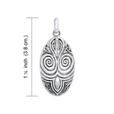 A revered tradition ~ Sterling Silver Celtic Maori Pendant Jewelry TPD1206 - Jewelry