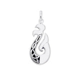 The delicate art of strength ~ Sterling Silver Viking Urnes Pendant Jewelry TPD1207