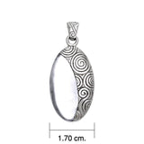 Celtic Elegant Danu Silver Pendant TPD1231 - Jewelry