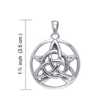 Celtic Trinity The Star Sterling Silver Pendant TPD126 - Jewelry