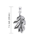 Magick & Witch Oak Leaves Sterling Silver Pendant TPD131 - Jewelry