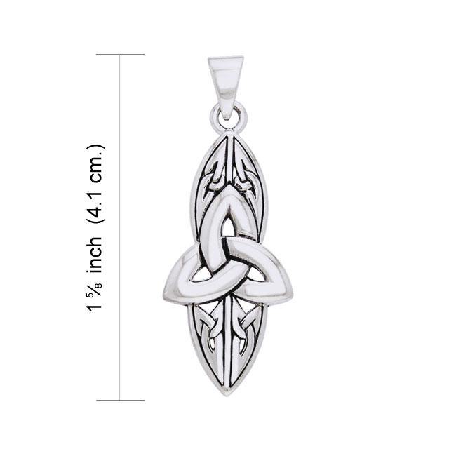 Modern Triquetra Sterling Silver Pendant TPD1312 - Jewelry