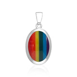 Oval Cabochon Silver Pendant TPD138 - Jewelry