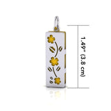 Flower Aromatherapy Silver Pendant TPD1406 - Jewelry