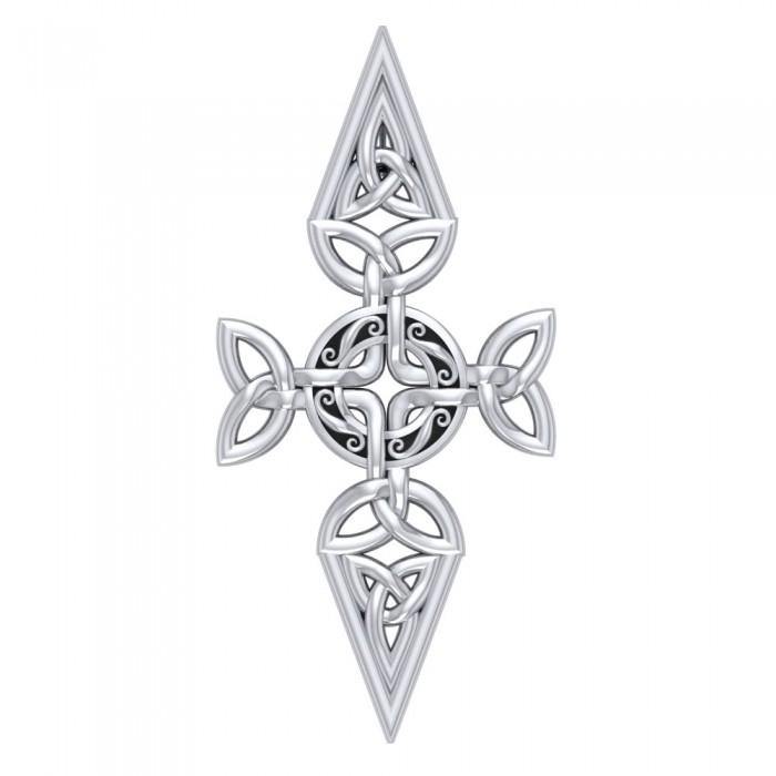 Celtic Cross Silver Pendant TPD1820 - Jewelry