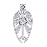 Large Celtic Cross Silver Pendant TPD1821 - Jewelry