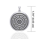 Hecate's Wheel Silver Pendant TPD1979 - Jewelry