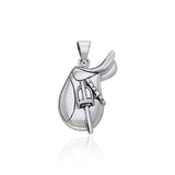 English Horse Saddle Silver Pendant TPD2247