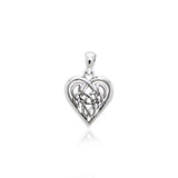 Celtic Knot Heart Sterling Silver Pendant TPD2332 - Jewelry
