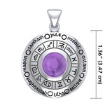 Wheel of the Year Silver Pendant TPD235 - Jewelry