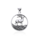 Deer Stag Pendant TPD251 - Jewelry