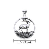 Deer Stag Pendant TPD251 - Jewelry