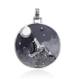 Wisdom and folly ~ Sterling Silver Jewelry Coyote Pendant by Ted Andrews TPD254 - Jewelry