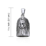 Guardian Angel Sterling Silver Bell Pendant TPD260 - Jewelry